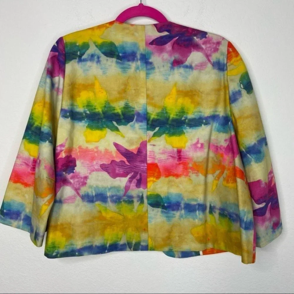Hache Multicolor Snap Button Cotton Jacket Size EU 42 - Picture 3 of 7